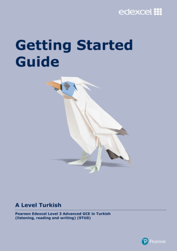 Getting Started Guide - Pearson