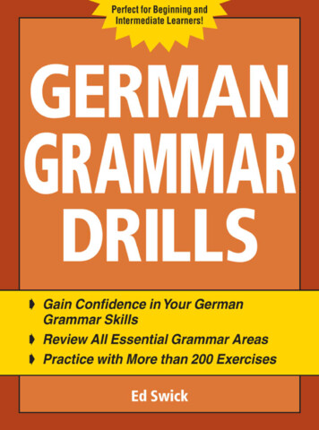 German Grammar Drills - Internet Archive