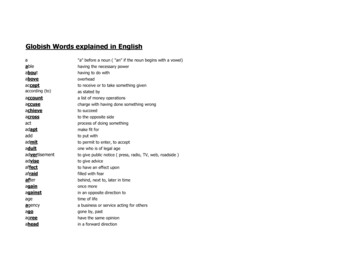 Globish Words Explained In English