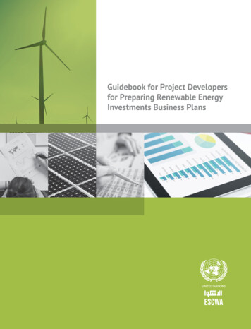 Guidebook For Project Developers For Preparing Renewable .