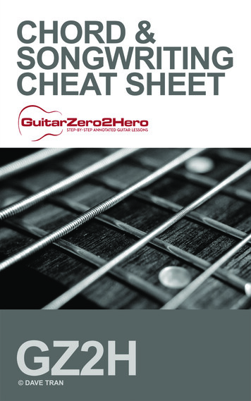 Guitar Chord & Songwriting Cheat Sheet1 - Fabien Guyno