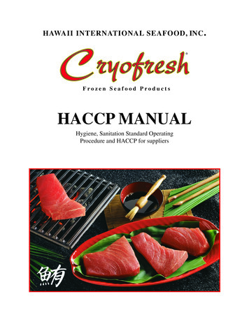 HACCP MANUAL