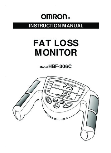 FAT LOSS MONITOR - Omron Healthcare