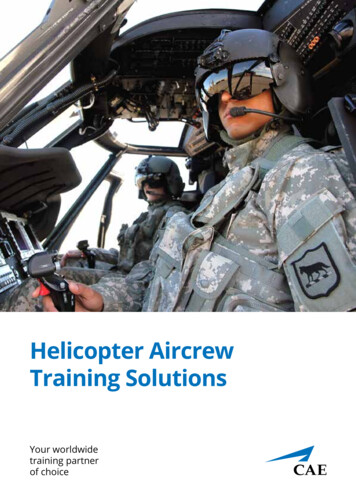 Helicopter Aircrew Training Solutions - CAE