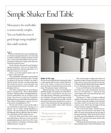 Simple Shaker End Table - Popular Woodworking