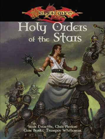 Holy Orders Of The Stars