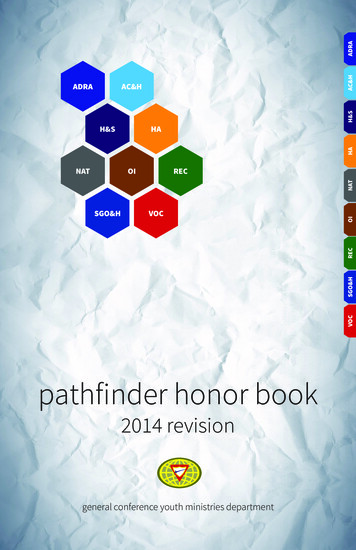 Pathfinder Honor Book - GCYouthMinistries 