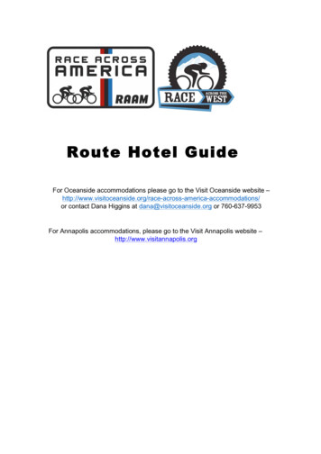HOTEL ROUTE GUIDE