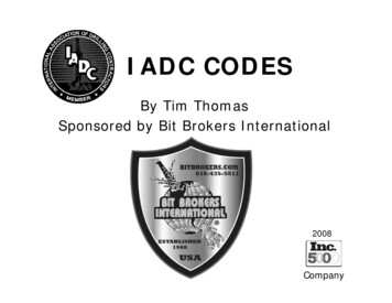 IADC CODES - Bit Brokers