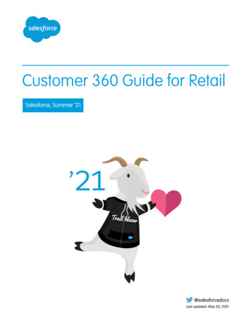 Customer 360 Guide For Retail - Salesforce