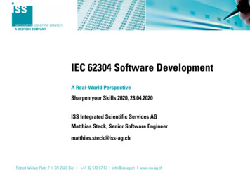 20200427 Software Development According To IEC 62304 V3 .