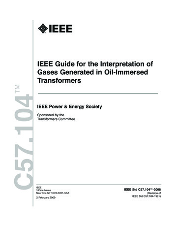 IEEE Guide For The Interpretation Of Transformers