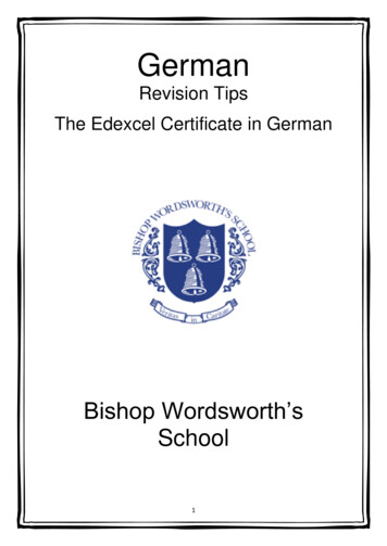 German - Bishop Wordsworth's School