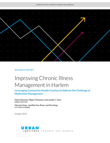 RESEARCH REPORT Improving Chronic Illness Management In 