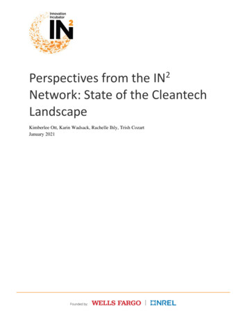 Perspectivies From The IN2 Network: State Of The Cleantech .