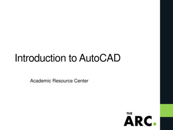 Introduction To AutoCAD - Illinois Institute Of Technology