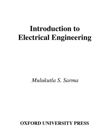 Introduction To Electrical Engineering - WordPress 