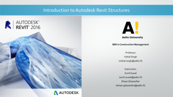 Introduction To Autodesk Revit Structures