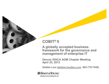 A Globally Accepted Business Framework For The Governance .