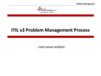 ITIL V3 Problem Management Process - ITSM