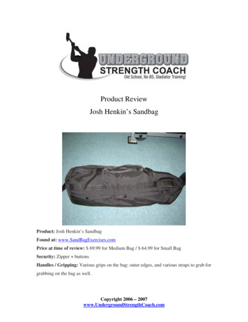 Product Review Josh Henkin’s Sandbag