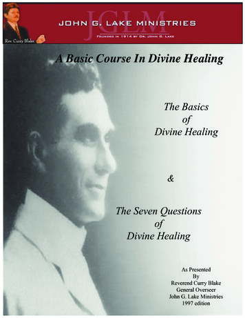 A Basic Course In Divine Healing