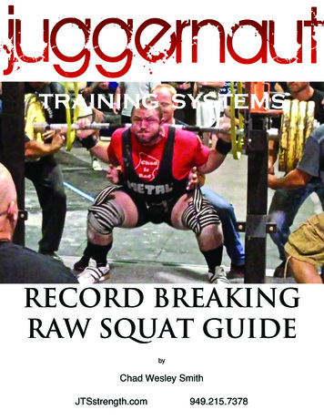 Raw Squat PDF - Juggernaut Training Systems