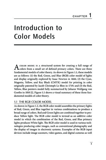 CHAPTER 1 Introduction To Color Models - Routledge