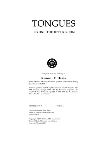 Kenneth E Hagin - Tongues, Beyond The Upper Room