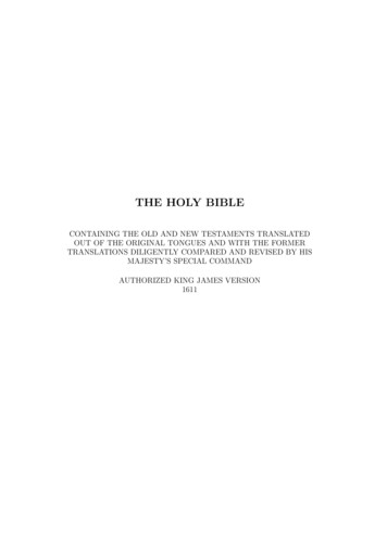The King James Version Of The Holy Bible