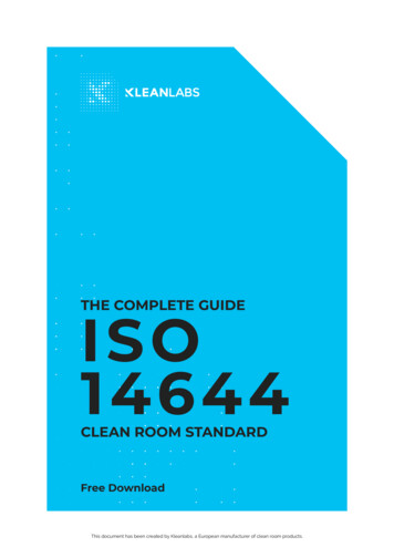 THE COMPLETE GUIDE ISO 14644 - KleanLabs
