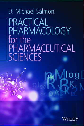 D. Michael Salmon PRACTICAL PHARMACOLOGY For The .