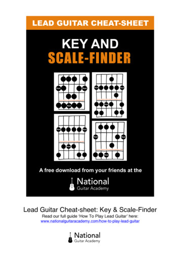 Lead Guitar Cheat-Sheet Key & Scale-Finder V4