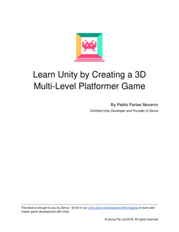 Learn Unity By Creating A 3D Multi-Level Platformer Game