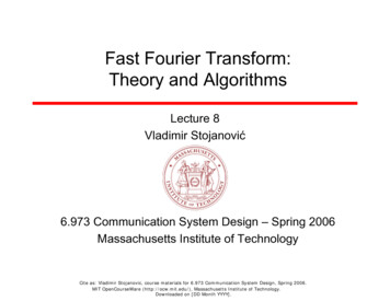 Fast Fourier Transform: Theory And Algorithms