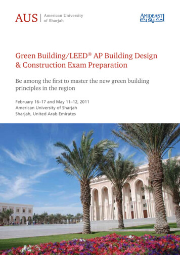 Green Building/LEED AP Building Design & Construction Exam .