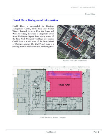 Gould Plaza Background Information