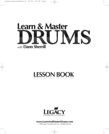 Legacy Drums LB Master V6 8/5/08 8:42 AM Page 1