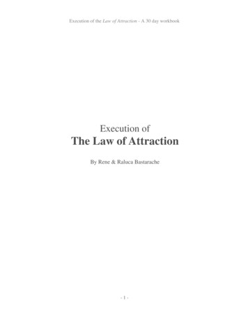 Execution Of The Law Of Attraction - A 30 Day Workbook
