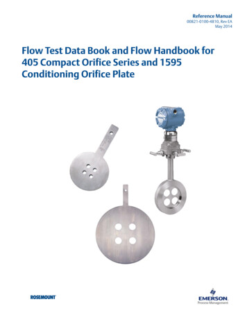 Manual: Flow Test Data Book And Flow Handbook For 405 .