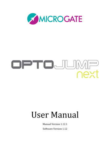 OptoJump Next User Manual