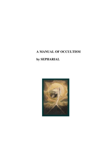 A MANUAL OF OCCULTISM By SEPHARIAL - Awakening Intuition