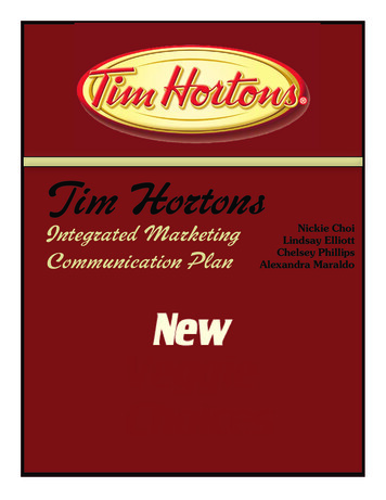 Tim Hortons - Weebly