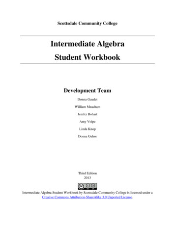 Intermediate Algebra Student Workbook - WordPress 