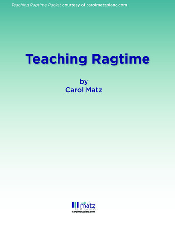 Teaching Ragtime - Carolmatzpiano 