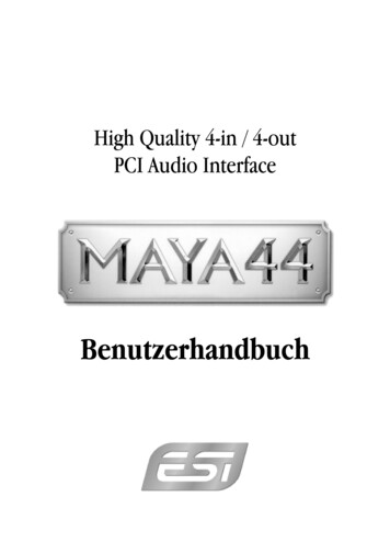 Benutzerhandbuch - .esi-audiotechnik 