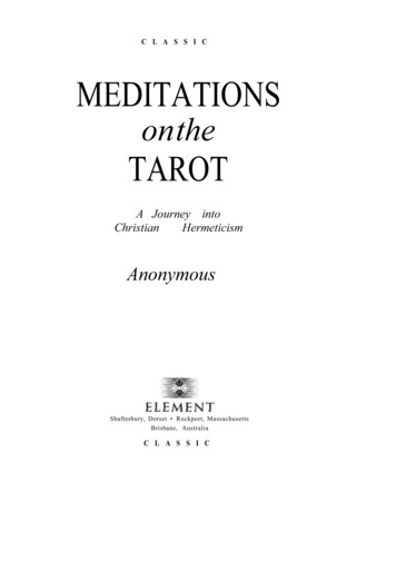 Meditations On The Tarot