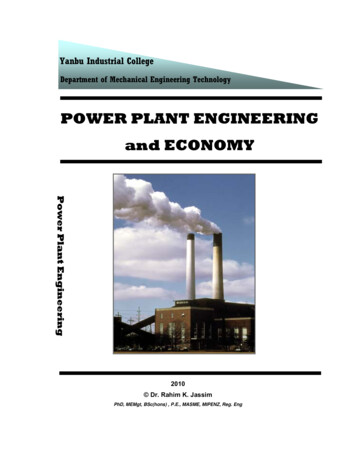 MET 401 Power Plant Engineering - Yola