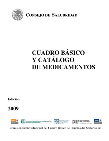 CATALOGO DE MEDICAMENTOS - WHO