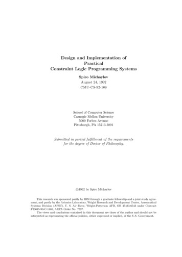 Design And Implementation Of Practical Constraint Logic .